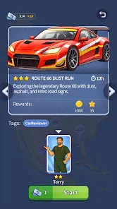 Bloghouse Rivals road-trip event card with rewards and influencer assignment