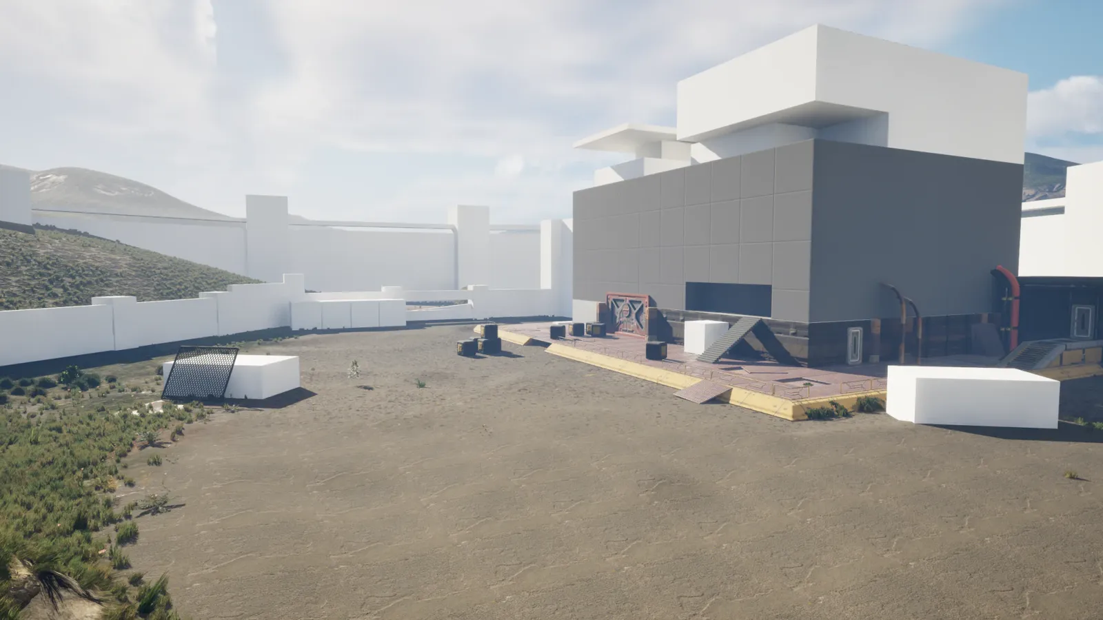 Abandoned Base level and gameplay frame 06